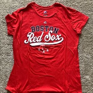 Boston Red Sox - Ladies Cap Sleeve XL